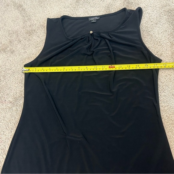 Tahari ASL Black sleeveless ruched top blouse size small - Picture 8 of 10